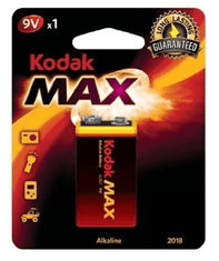 KODAK Alkaline Max alkalická batéria 6LR61 9V 1ks 146550