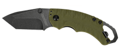 Kershaw 8750TOLBW SHUFFLE II FDE vreckový nôž 6,6 cm, Blackwash, zelená, GFN