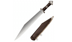 Cold Steel 88HVA Damascus Long Sax zberateľský meč 43,8 cm, drevo Palisander, puzdro z dreva a kože