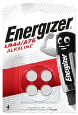Energizer A76 LR44 BP4 150mAh 1,5V 4ks alkalická gombíková batéria E300141401