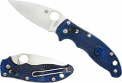 Spyderco C101PBL2 Manix 2 Lightweight vreckový nôž 8,6 cm, transparentná modrá, FRN