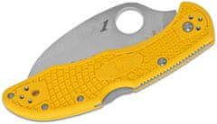 Spyderco C106SYL2 Tasman Salt 2 vreckový nôž 7,4 cm, žltá, FRN