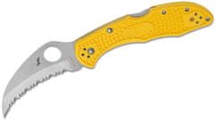 Spyderco C106SYL2 Tasman Salt 2 vreckový nôž 7,4 cm, žltá, FRN