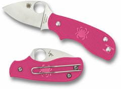 Spyderco C154PPN Squeak Pink Heals vreckový nôž 5 cm, ružová, FRN
