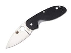 Spyderco C216GP Efficient Plain vreckový nôž 7,6 cm, čierna, G10