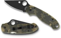 Spyderco C223GPCMOBK Para 3 Camo taktický vreckový nôž 7,5 cm, čierna, maskovací vzor, G10
