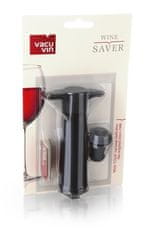VACUVIN 0854460 Vák. pumpa na víno čierna v blistrovom balení (1 pumpa, 1 zátka)
