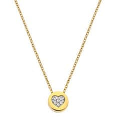 Hot Diamonds Pozlátený náhrdelník s diamantom a topazmi Jac Jossa Soul DP918 (retiazka, prívesok)