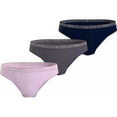 Tommy Hilfiger 3 PACK - dámske nohavičky Bikini PLUS SIZE UW0UW04895-0WR-plus-size (Veľkosť XL)