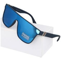 Sunmania Modré bezrámové zrkadlové okuliare "Rimless"