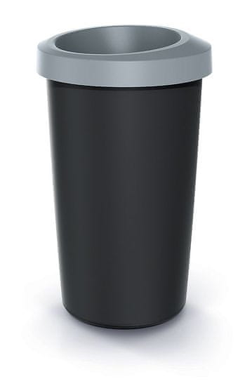 Prosperplast Odpadkový kôš COMPACTA R svetlo šedý, objem 25l