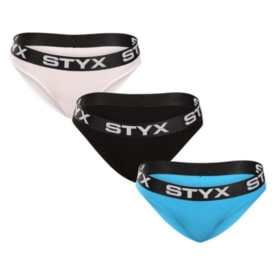 Styx 3PACK dámske nohavičky športová guma viacfarebné (3IK96019)