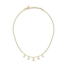 Morellato Luxusný pozlátený náhrdelník so zirkónmi Tesori SAIW207