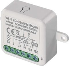 EMOS GoSmart modul spínací IP-2102SW, Wi-Fi, 2-kanálový