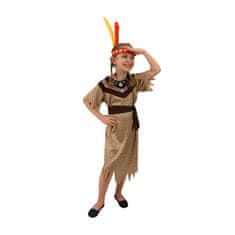 Rappa Detský kostým Indiánka s pásikom (S)