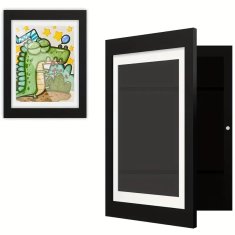 Mormark Elegantný rám na umelecké dielo, obraz, fotografie 33x24 cm – čierna | FRAMELET