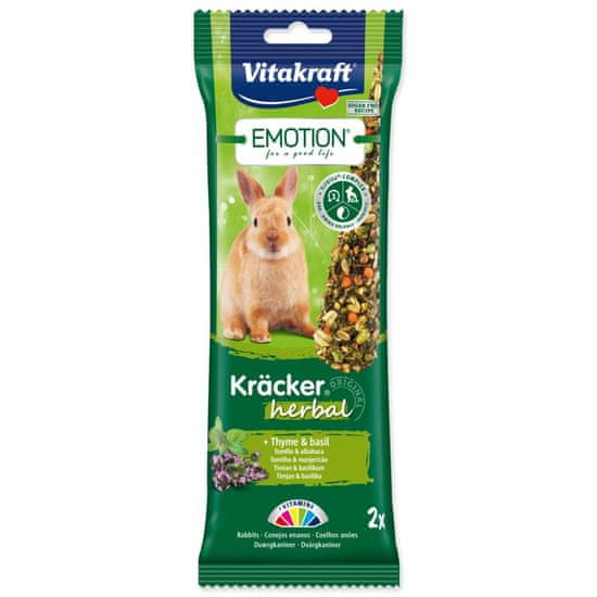 Vitakraft Tyčinky Emotion Kracker králik, s bylinkami 2ks