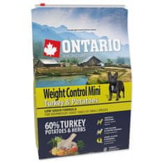 Ontario Krmivo Mini Weight Control Turkey & Potatoes 2,25kg