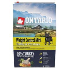 Ontario Krmivo Mini Weight Control Turkey & Potatoes 2,25kg