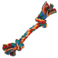 Dog Fantasy Hračka uzol bavlnený farebný 2 knôty 20cm