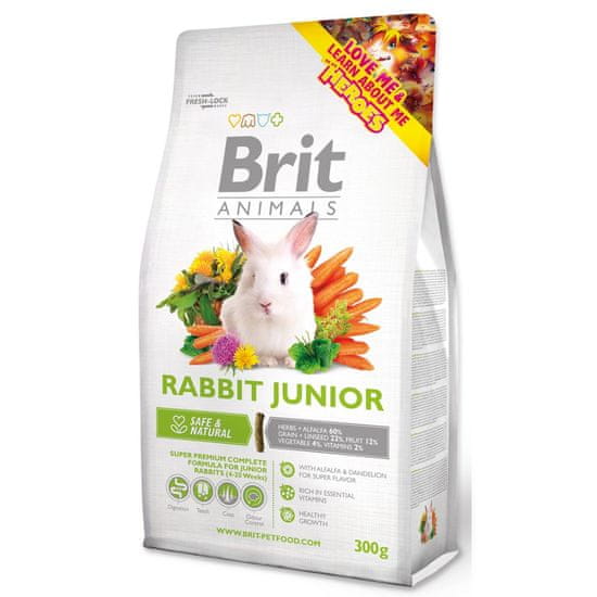 Brit Krmivo Animals Junior Complete králik 300g