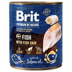 Brit Konzerva Premium by Nature ryba s kožou 800g