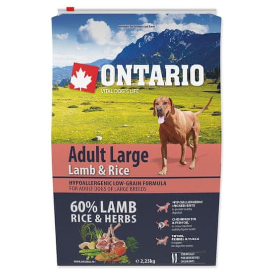 Ontario Krmivo Adult Large Lamb & Rice 2,25kg