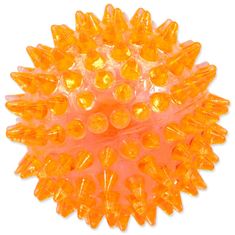Dog Fantasy Hračka loptička pískacia oranžová 6cm