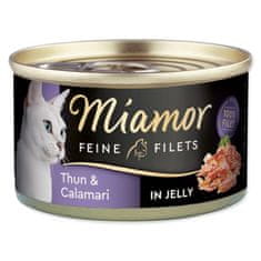 Miamor Konzerva Feine Filets Adult tuniak s kalamáre v želé 100g