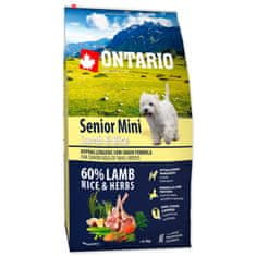 Ontario Krmivo Senior Mini Lamb & Rice 6,5kg