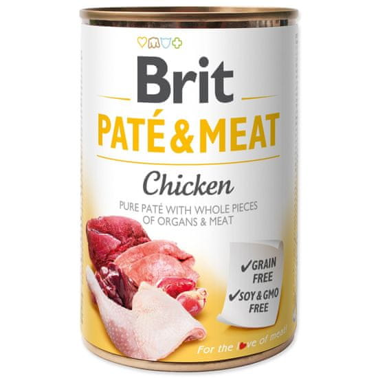Brit Konzerva Paté & Meat kura 400g