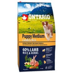 Ontario Krmivo Puppy Medium Lamb & Rice 6,5kg