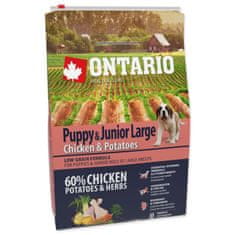 Ontario Krmivo Puppy & Junior Large Chicken & Potatoes 2,25kg