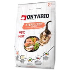 Ontario Krmivo Cat Sterilised Salmon 0,4kg