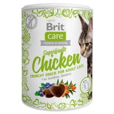 Brit Pochúťka Care Cat Snack Superfruits kura 100g