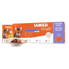 IAMS Kapsička Delights Adult morské a suchozemské mäso v omáčke multipack 4080g (48x85g)