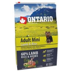 Ontario Krmivo Adult Mini Lamb & Rice 2,25kg