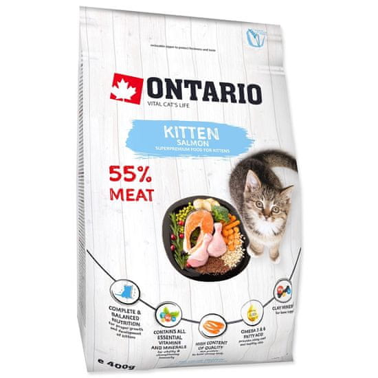 Ontario Krmivo Kitten Salmon 0,4kg