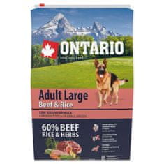 Ontario Krmivo Adult Large Beef & Rice 2,25kg