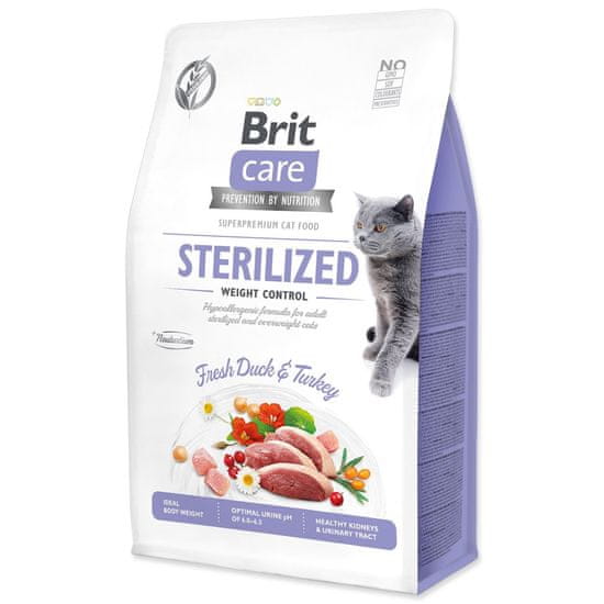 Brit Krmivo Care Cat Grain-Free Sterilized Weight Control 0,4kg