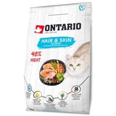 Ontario Krmivo Cat Hair & Skin 0,4kg