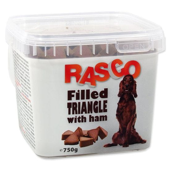 RASCO Pochúťka plnený trojuholníček so šunkou 1cm 600g