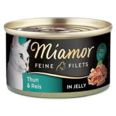 Miamor Konzerva Feine Filets Adult tuniak s ryžou v želé 100g