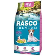 RASCO Krmivo Premium Adult Mini kura s ryžou 1kg
