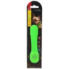 Dog Fantasy Návlek LED svietiaci zelený 15cm