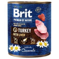 Brit Konzerva Premium by Nature morka s pečeňou 800g