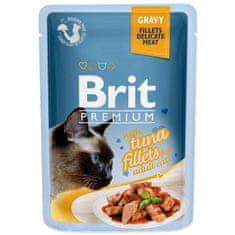 Brit Kapsička Premium Cat tuniak, filety v omáčke 85g
