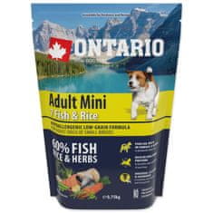 Ontario Krmivo Adult Mini Fish & Rice 0,75kg