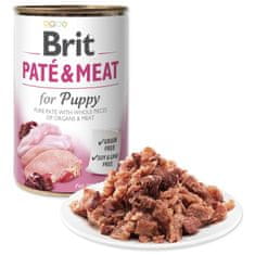 Brit Konzerva Paté & Meat Puppy kura 400g