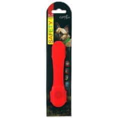 Dog Fantasy Návlek LED svietiaci červený 15cm
